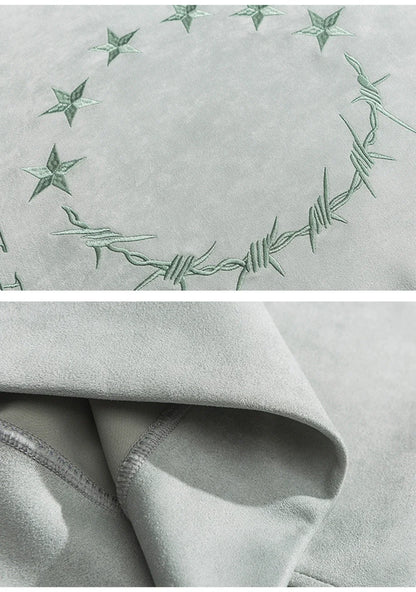 Star Ring Embroidered Sweatshirt