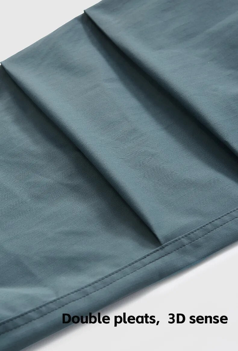 Pleated Baggy Cargo Pants