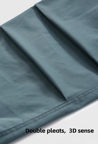 Pleated Baggy Cargo Pants