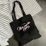 Vintage Goth Grunge Canvas Shopper Tote Bag