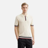 Breathable Striped Slim Fit Polo T-Shirt