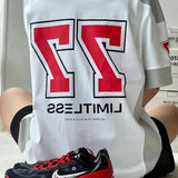 Contrast American Style Sport Jersey T-Shirt