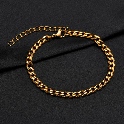 Double Twist Stainless Steel Chain Bracelet
