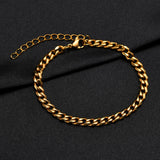 Double Twist Stainless Steel Chain Bracelet