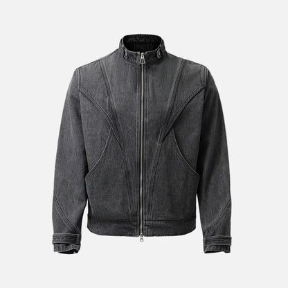 Essential Patchwork Multi Pockets Denim Jacket