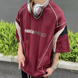 Color Blocking Striped T-shirt