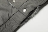 Streetwear Winter Vintage Fur Thicken Parkas Jacket