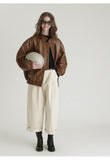 Luxury Oversized Faux Leather Jacket