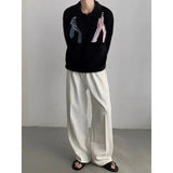 Cozy Embroidered Mink Down Jumper Sweater