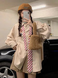 Women Striped Preppy Style Long Sleeve Shirt