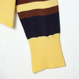 Premium Hip Hop Striped Knitted Polo Sweater
