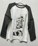 Detachable Sleeve Kawaii Cat Print T-Shirt