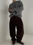 Trendy Korean Style Loose Wool Sweater
