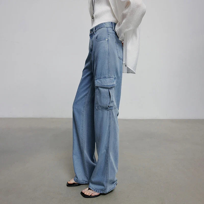 Stylish Wide Leg Summer Denim Jeans