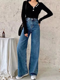 Y2k High Waist Blue Denim Jeans