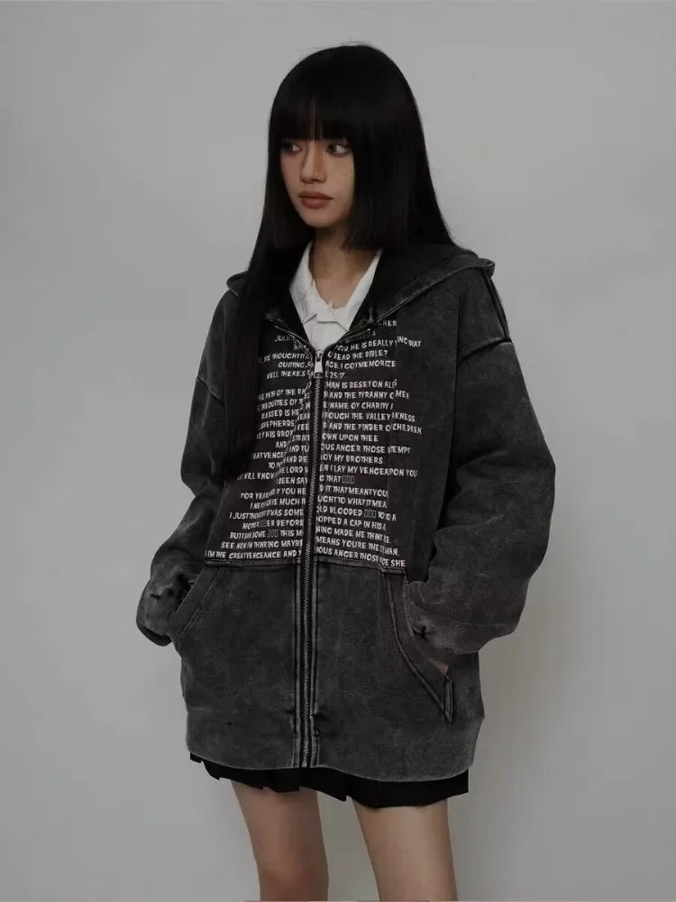 Cozy Oversized Zipper Hoodie