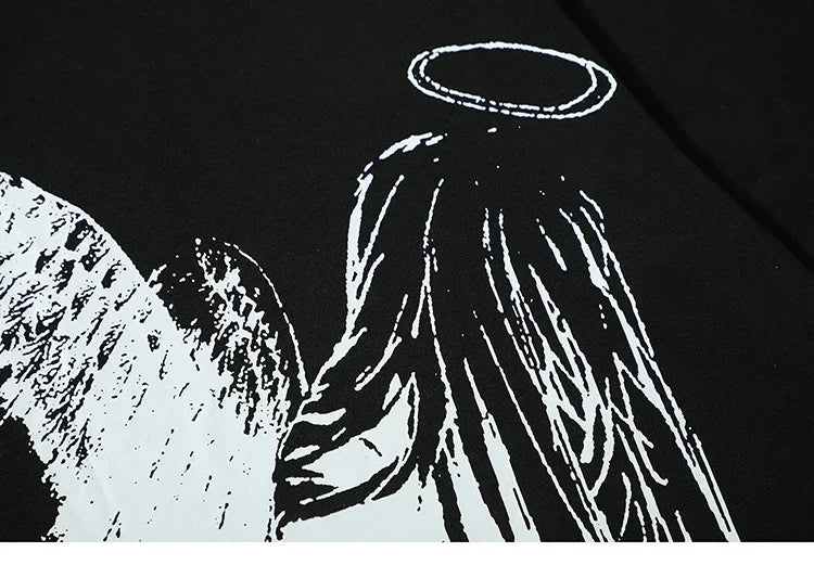 Y2K Fallen And Divine Contrast T-shirt