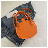 Color Blocking Halloween Pumpkin Shoulder Bag