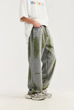 Hand-Painted Wide Leg High Street Jeans