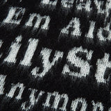 Autumn Chic Retro Letter Knitted Sweater