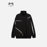 Scratched Half Zip-up Sweatshirt