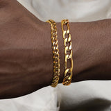 Double Twist Stainless Steel Chain Bracelet