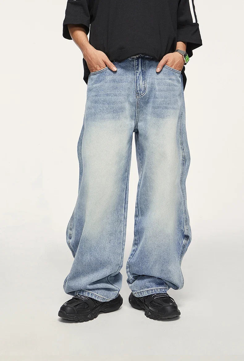 Baggy Washed Denim Jeans