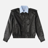 Trendy Korean Style Classic PU Leather Jacket