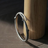 Vintage Thai Silver Thorn Cuff Bracelet