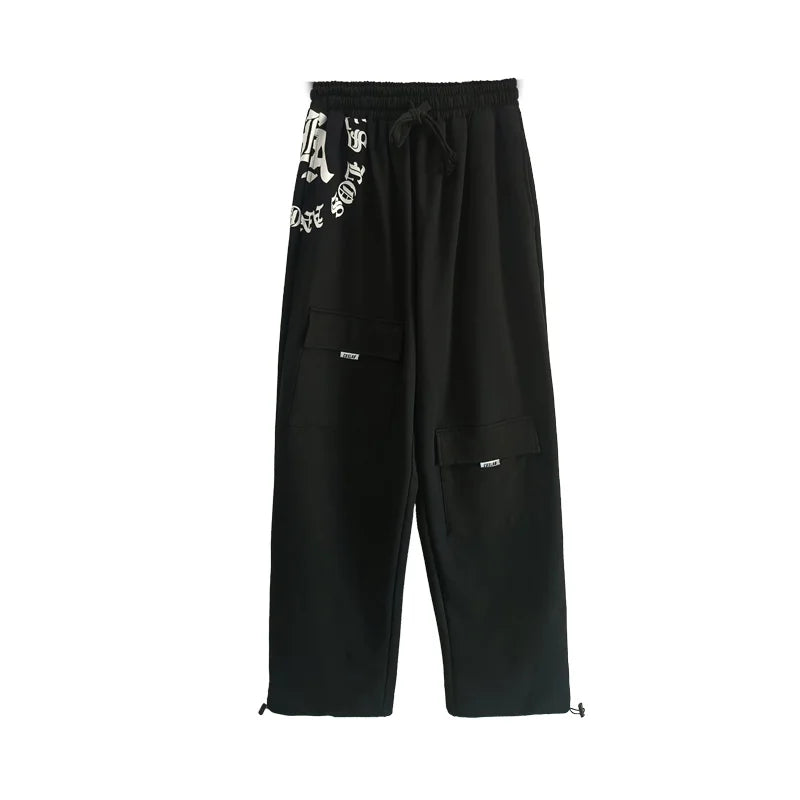 Black Ripped Loose Hip Hop Jeans