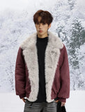 Stylish Single Breasted Loose Faux Fur Jacket