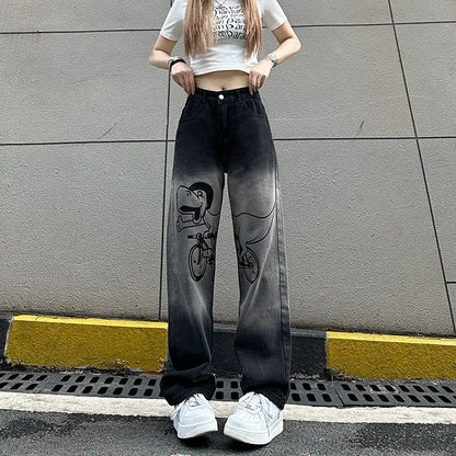 Cozy Cool Gradient High Waist Denim Jeans