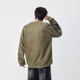Bamboo Pattern Crew Neck Sweatshirt