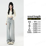 Streetwear Lightweight Wide Leg Denim Jeans