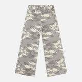 Y2K Camouflage Print Draped Floor Wide Leg Jeans