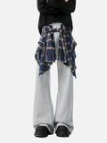 Plaid Patchwork Cool Vintage Retro Sweatpants
