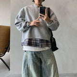Vintage Oversized Two Piece Layered Casual Sweatshirt