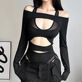 Goth Cyber Punk Dark Mesh T-Shirt