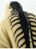 American Style Jacquard Knitwear Hoodie