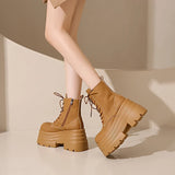 Ankle Boots PU Thick Sole Boots