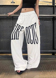 Essential Oversized Star Print Loose Fit Sport Sweatpants
