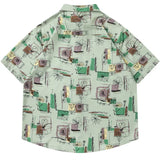 Breathable Vibrant Graffiti Warm Beach Cool Shirt