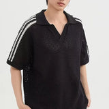 Breathable American Style loose polo Shirt