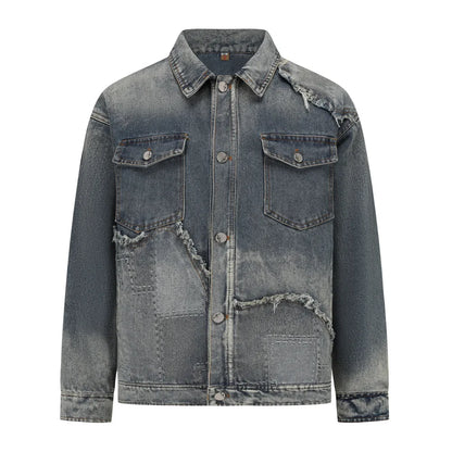 High-Quality Vintage Washed Denim Jacket