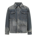 High-Quality Vintage Washed Denim Jacket