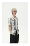 Retro Floral Cuban Collar Casual Shirt
