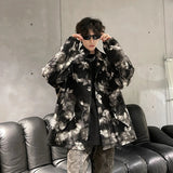 Streetwear Premium Textured Printed Zipper Jacket
