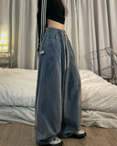 Baggy Elastic-waist Women's Jeans