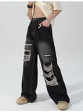 Washed Ripped Pants
