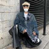 Plaid Patchwork High Street Denim Jacket